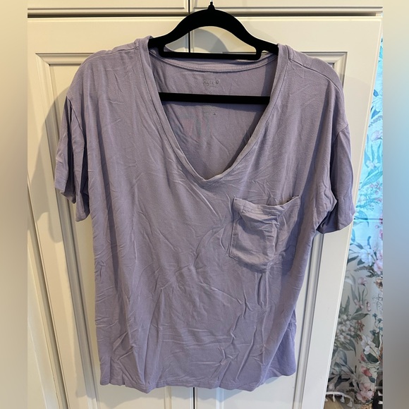 Kyte Purple V-Neck Top - Picture 1 of 2